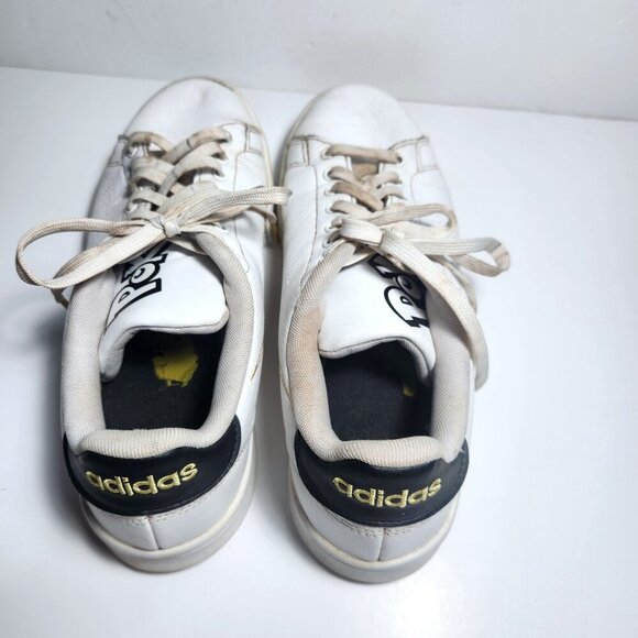 Adidas Advantage Pokemon Sneakers White Leather Trainers FW6670 Mens Size 9.5 - Picture 12 of 16